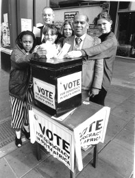 London Borough of Lambeth cast symbolic votes