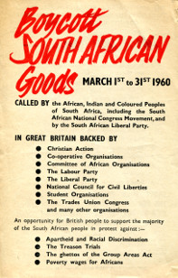 Leaflet asking people to take part in the Month of Boycott
