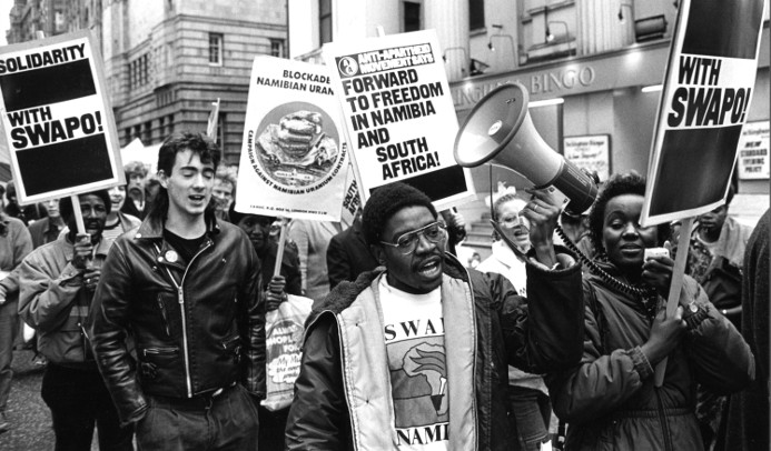 Manchester AA Group supporters marched through the city centre