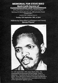 Memorial for Steve Biko Poster
