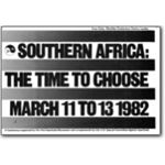 80s05. ‘Southern Africa: The Time to Choose’ conference