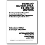 80s08. ‘The Case for Sanctions’ lecture series