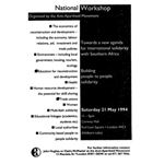 90s30. Post-apartheid solidarity workshop 