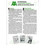 aae09. AA Enterprises Report 1987–88