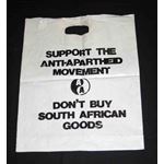 msc25. ‘Don’t Buy South African Goods’ bag
