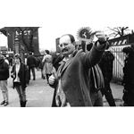 pic8603. Springbok supporter at Twickenham, April 1986